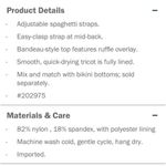 Old Navy EUC Old NavyBandeau in Red Floral Size Small Photo 11