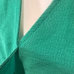 Gibson  emerald green draped faux wrap top size medium Photo 4