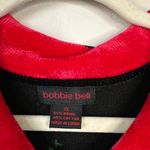 Vintage Christmas Sweater Bobbie Bell Holly Berry Cardinals Womens Size XL Black Photo 4