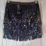 Dance skirt with tassels Black Size 8 Photo 4