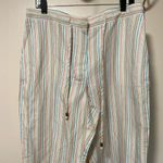 C.L.O.T.H.E.S Striped Linen Pants 54%linen 46%Rayon White Size XL Photo 1