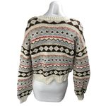 American Eagle  Multicolor Fair Isle Southwest Button Crop Cardigan Sweater XXS Photo 1