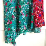 Saloni Aggie Silk Aymetrical Midi Dress size 6 Red Photo 4