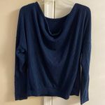 Maeve ‎ Anthropologie top navy blue long sleeve slouchy Medium Photo 3