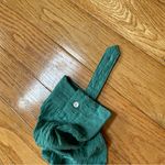 Jane and Delancey  Top Shirt Womens Large Green Button Up V Neck Textured Crinkled Photo 12