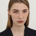 Gold Hoop Earrings, Tied Knot Hoops Photo 3