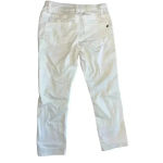 Tahari  White Straight‎ Leg Jeans Classic Denim Pants New with Tags F36 Photo 1