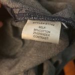 Skies Are Blue  Blue Denim Olive Green Velvet Cotton Dress Size M Photo 6