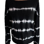 Sundry  Black‎ & White Knit Sweatshirt Top Size 2 (Medium) Boho Athleisure Photo 0