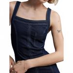 BDG Cotton Blend Finley Square Neck Denim Midi Dress Urban Outfitters NWT Small Photo 3