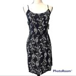 Old Navy medium womens black summer dress light weight white floral print NWT Photo 8