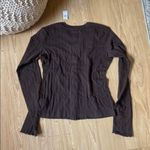 Aerie  Dark Brown Button-Down Shirt Photo 2