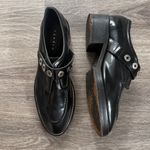 Sandro  Black Leather Loafers with Silver Gromets 40EU/9.5US Photo 1