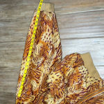 SUMMA SILK Silk Bomber Jacket Vintage Safari Print 90s artsy maximalist Boho Brown Size XL Photo 5