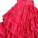 Free People Strapless Tiered Smocked Top Dress Flowy Midi Length Size Small Photo 1