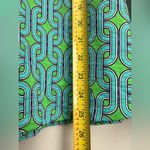 Ibkul Women XL Golf 1/4 Zip Pullover Green geometric Long Sleeve Mesh Cool Top Photo 5