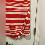 Pink Rose Pink Republic Bodycon Coral White Stripe Sleeveless Wrap Front Dress Size M Photo 4