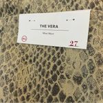 AG Adriano Goldschmied The Vera Mini Skirt Silk Python Fresh Sand Women’s Sz 27 Photo 8