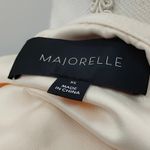 Majorelle Revolve  Waldorf Top Blouse Tie Front Ivory Cream Satin Size XS Photo 4