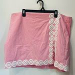 Crown & Ivy  | Hello Spring Pink Rage / White Stripe Skort Sz 22W Photo 1