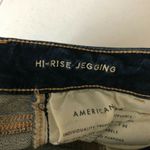 American Eagle  Womens Jeans Hi-Rise Jegging Dark Wash Distressed Stretch 4 Photo 3