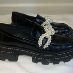 Women’s PEARL & Black Top Chunky Loafer Y2K US8 Size 8 Photo 0