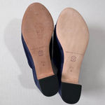 Loeffler Randall  Amara blue velvet platform mules size 6.5 NEW Photo 5