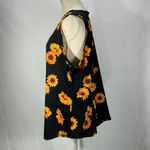 LuLaRoe Black Yellow Sunflower Print Tank Top Size 3XL Photo 3