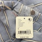 Free People  Blue White Stripe No Rush Halter Sleeveless Midi Dress Large New Photo 7