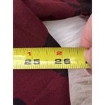 Ava & Viv 2X Burgundy Floral Print Split Back Short Sleeve Blouse Top Photo 4