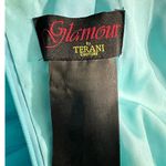 Terani Couture Formal Gown Women's Med Blue Embellished Strapless A-Line Maxi Photo 4