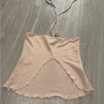 Princess Polly Blush beige Tie-Back Crop Top Photo 0