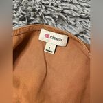 Cremieux Women’s Caramel Long Sleeve Boho Red Embroidered Pullover Shirt Size L Tan Size L Photo 2