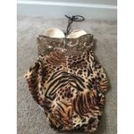 Your Best Look Women's Leopard Print SwimSuit withTie Neck Size 8 Photo 6