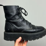 ASOS Black combat lace up boots Photo 0