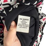 VINTAGE Y2K Drama Women’s Silk Geometric Skirt in Black/White/Pink Size 8 Black Photo 6