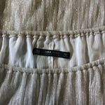 ZARA Silver short sleeve party crop top Photo 3