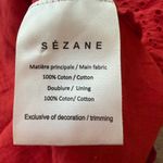 Sézane Sezane Andrea Red Eyelet Cutwork Top Blouse size 4 Photo 8