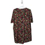 LuLaRoe Irma Size XS Dark Floral Print Hi- Low Top Stretch Colorful Loungewear Photo 1