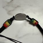 Unbranded 'One Love' Black adjustable Thread red green yellow beaded Bracelet Photo 2