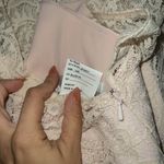 Jenny Packham NWT Jenny Peckham Blush Lace & Crepe Column Gown Size 12 Photo 9