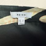 Reiss  Women Size 4 Floral Print High‎ Rise Midi Front Slip Green Elegant Skirt Photo 5