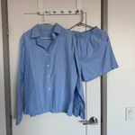 Blue Striped set shirt & shorts Photo 2