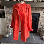 Anthropologie Vibrant Orange Trench Coat Photo 3