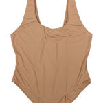 Parade 2XL High Cut Bodysuit Seamless Scoop Neck Minimalist Tan Size XXL Photo 0