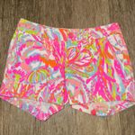 Lilly Pulitzer The Callahan Shorts w/ Fish Coral Reef Neon - Size 00 Photo 1