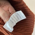 Free People Emmaline Mini Sweater Dress Cut Out Back in Burnt Orange Small Photo 6