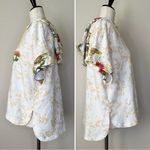 Anthropologie  Daily Practice Emrbroidered Short Sleeves Hoodie Photo 6