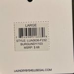 Laundry by Shelli Segal Full Zip Jacket - Burgundy - Large - NWT Photo 4