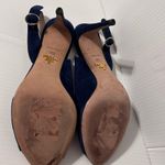 Prada suede navy d’Orsay open toe sling back heel size 38 1/2 EU Photo 9